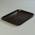 Carlisle CT121603 16.31" W x 12.06" D x 0.7" H Polypropylene Black Rectangle Café Tray