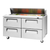Turbo Air TST-60SD-D4-N 60.25" W Two-Section Four Drawer Super Deluxe Sandwich/Salad Unit