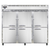 Continental Refrigerator 3FES-HD 85.5" W Three-Section Solid Door Reach-In Extra-Wide Freezer - 115 Volts