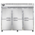 Continental Refrigerator 3FE-HD 85.5" W Three-Section Solid Door Reach-In Extra-Wide Freezer - 115 Volts