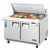 Everest Refrigeration EPBR2 47.5" W Two-Section Two Door Sandwich Prep Table