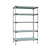 Metro 5X457G4 Metromax 4 Starter Shelving Unit 48"W Rust Proof 800 Lbs. Capacity Per Shelf 2000 Lbs. Capacity Per Unit