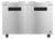 Hoshizaki UF48B 48"W Two-Section Solid Door Reach-In Steelheart Series Undercounter Freezer