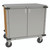Cadco CC-LUC-L1 Gray Stainless Steel Enclosed Locking Utility Cart