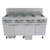 Frymaster 4FQG30U-NG 30 Lbs. Stainless Steel Natural Gas Frymaster FilterQuick Fryer Battery - 280,000 BTU