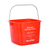 Alpine ALP486-8-RED-3 8 Qt. Red Plastic Sanitizing and Cleaning Pail