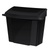 Alpine ALP451-BLA 9"W x 5"D x 10"H Surface Mounted Black ABS Plastic Sanitary Napkin Receptacle