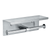 Alpine ALP487-B Wall Mounted Horizontal 304 Stainless Steel Brushed Finish Double Standard Roll Toilet Tissue Dispenser