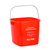 Alpine ALP486-3-RED-3 3 Qt. Red Plastic Sanitizing and Cleaning Pail