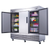 Dukers D83R 82"W Stainless Steel Glass Door Refrigerator