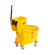 Makula 36 Qt. Yellow Plastic Mop Bucket & Side Press Wringer Combo