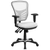 Flash Furniture HL-0001-WH-GG 250 Lb. White Mid-Back Design Swivel Task Chair