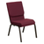 Flash Furniture XU-CH-60096-BYXY56-GG 19" W x 33" H x 24" D Gold Vein Burgundy Hercules Series Stacking Church Chair