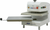 DoughXpress TXA 18.19" W x 25.13" H x 24.69" D Electric White Automatic Swing Away Design Tortilla Dough Press - 220 Volts, 1-Ph