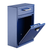 Alpine ADI631-04-BLU-KC Blue Finish Wall Mountable Mailbox with Key and Combination Lock