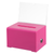 Alpine ADI637-PNK 6.2" W x 4" D x 4.5" H Pink Acrylic Message Display Suggestion Box