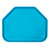Cambro 1422TR518 14" x 22" Trapezoid Fiberglass Robin Egg Blue Camtray