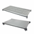 Cambro CBSK2142VS4580 42" W x 21" D Brushed Graphite Polypropylene Solid and Vented Camshelving Basics Plus Shelf Plate Kit