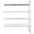 Cambro CPA243672VS4480 36" W x 24" D x 72" H Speckled Gray 4 Shelves Vented and Solid Camshelving Premium Add-On Unit