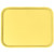 Cambro 1418FF108 13.81" x 17.75" Primrose Yellow Rectangular Polypropylene Rigid Bottom Textured Surface Fast Food Tray