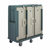 Cambro MDC1520T30401 60" W x 29.25" D x 63.63" H Tall Profile (3) Doors 3-Compartments Holds (30) 15" x 20" Trays Heavy Duty Nylon Handles 6" Stainless Steel Casters Slate Blue with Cream Color Door Meal Delivery Cart