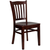 Flash Furniture XU-DGW0008VRT-MAH-GG Vertical Wood Slat Back .62" Thick Mahogany Finish Beechwood Seat Hercules Series Restaurant Chair