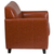 Flash Furniture BT-827-1-CG-GG Cognac LeatherSoft Upholstery Seat and Back Hercules Diplomat Series Reception Chair