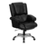 Flash Furniture GO-958-BK-GG Black Bonded Leather Padded Arms High Back Design Overstuffed Executive Swivel Office Chair