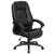 Flash Furniture GO-7145-BK-GG Black Bonded Leather Padded Arms High Back Design Executive Swivel Office Chair