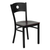 Flash Furniture XU-DG-60119-CIR-MAHW-GG Metal Back .62" Thick Mahogany Finish Plywood Seat Hercules Series Restaurant Chair