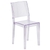 Flash Furniture FH-121-APC-GG Transparent Crystal Molded Polycarbonate Plain Back Phantom Series Stacking Side Chair
