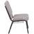 Flash Furniture FD-CH02185-SV-GYDOT-BAS-GG Gray 19.25" Width Silver Vein Frame Finish Hercules Series Stacking Church Chair