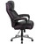 Flash Furniture GO-2223-BK-GG Black Bonded Leather Padded Arms High Back Design Hercules Series Big & Tall Executive Swivel Office Chair
