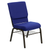 Flash Furniture XU-CH-60096-NVY-BAS-GG Navy Blue 19" Width Gold Vein Frame Finish Hercules Series Stacking Church Chair