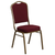 Flash Furniture FD-C01-ALLGOLD-3169-GG Burgundy Fabric Upholstered Gold Powder Coated Frame Finish Hercules Series Stacking Banquet Chair