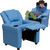 Flash Furniture DG-ULT-KID-LTBLUE-GG 90 Lb. Light Blue Vinyl Solid Hardwood Frame Contemporary Style Kids Recliner