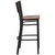 Flash Furniture XU-DG-6H1B-WAL-BAR-MTL-GG Walnut Finish Seat Steel Black Powder Coated Frame Hercules Series Restaurant Bar Stool