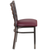 Flash Furniture XU-DG694BLAD-CLR-BURV-GG Metal Ladder Back Burgundy Vinyl Upholstered Seat Hercules Series Restaurant Chair