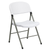 Flash Furniture DAD-YCD-70-WH-GG White Plastic Seat and Back Hercules Series Folding Chair