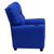 Flash Furniture BT-7950-KID-BLUE-GG 90 Lb. Blue Vinyl Solid Hardwood Frame Contemporary Style Kids Recliner