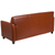 Flash Furniture BT-827-3-CG-GG Cognac LeatherSoft with Black Wood Feet Hercules Diplomat Series Reception Sofa