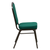 Flash Furniture FD-C01-GOLDVEIN-GN-GG Green Fabric Upholstered Gold Vein Powder Coated Frame Finish Hercules Series Stacking Banquet Chair