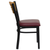 Flash Furniture XU-DG-6G7B-SLAT-BURV-GG Natural Finish Plywood Back Burgundy Vinyl Upholstered Seat Hercules Series Restaurant Chair