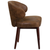 Flash Furniture BT-5-BOM-GG Bomber Jacket Brown Microfiber Upholstery Seat and Back Comfort Back Series Executive Guest Chair