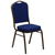 Flash Furniture FD-C01-GOLDVEIN-208-GG Navy Blue Diamond Patterned Fabric Gold Powder Coated Frame Finish Hercules Series Stacking Banquet Chair