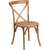 Flash Furniture XU-X-OAK-GG Ash Wood Seat and Frame with Oak Finish Hercules Series Stackable Chair