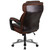 Flash Furniture GO-2223-BN-GG Brown Bonded Leather Padded Arms High Back Design Hercules Series Big & Tall Executive Swivel Office Chair