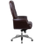 Flash Furniture BT-90269H-BN-GG Brown Padded Arms Heavy Duty Chrome Base High Back Design Traditional Executive Multifunction Swivel Office Chair