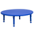 Flash Furniture YU-YCX-005-2-ROUND-TBL-BLUE-GG Blue Round Plastic Top Safety Rounded Corners Preschool Activity Table