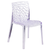 Flash Furniture FH-161-APC-GG Transparent Crystal Molded Polycarbonate Plain Back Vision Series Stacking Side Chair